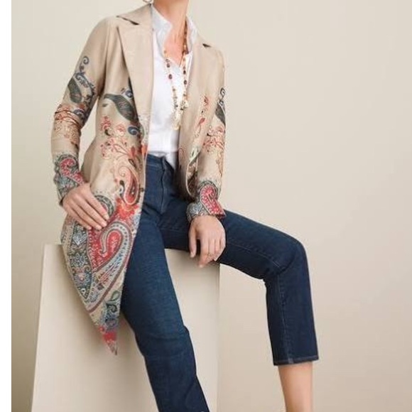 Chicos Dark Wash the So Slimming Girlfriend Crop Jeans Size 12 - Picture 4 of 8